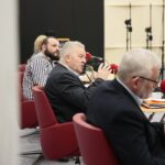 02.02.2020. Radio Kielce. Studio Polityczne. Na zdjęciu (od prawej): Lucjan Pietrzczyk – PO, Czesław Siekierski - poseł PSL, Artur Kopacz – Ruch Narodowy, Małgorzata Marenin - SLD / Wiktor Taszłow / Radio Kielce