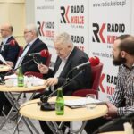 02.02.2020. Radio Kielce. Studio Polityczne. Na zdjęciu (od lewej): Piotr Wawrzyk - wiceminister spraw zagranicznych, Lucjan Pietrzczyk – PO, Czesław Siekierski - poseł PSL, Artur Kopacz – Ruch Narodowy / Wiktor Taszłow / Radio Kielce