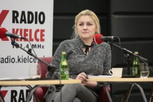 02.02.2020. Radio Kielce. Studio Polityczne. Na zdjęciu: Małgorzata Marenin - SLD / Wiktor Taszłow / Radio Kielce
