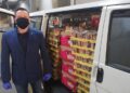 27.03.2020. Powiat jędrzejowski zwraca się z prośbą o  pomoc do Kieleckiego Banku Żywności. Na zdjęciu: Paweł Faryna - starosta jędrzejowski / Ewa Pociejowska-Gawęda / Radio Kielce