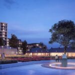 Koncepcja architektoniczno-urbanistyczna zagospodarowania Wzgórza Karscha. Ogród za dworem, miejsce upamiętnienia rogatki krakowskiej / DETAN Pracownia Architektoniczna