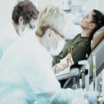 19.03.2020. Kielce. Ochotnicy z 10. Świętokrzyskiej Brygady Obrony Terytorialnej honorowo oddali krew / Wojska Obrony Terytorialnej