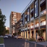 Koncepcja architektoniczno-urbanistyczna zagospodarowania Wzgórza Karscha. Ul. Franasia - widok w kierunku południowym / DETAN Pracownia Architektoniczna