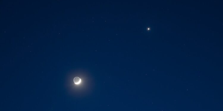 Księżyc i Wenus / Mateusz Kalisz/AstroLife