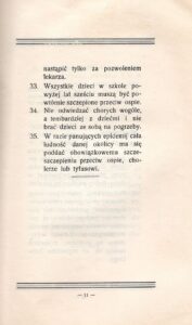 Broszura "Przeciw zarazie. Najważniejsze wiadomości i przepisy, tyczące się zarazy i chorób zaraźliwych" autorstwa dra Feliksa Przypkowskiego / Ewa Pociejowska-Gawęda / Radio Kielce