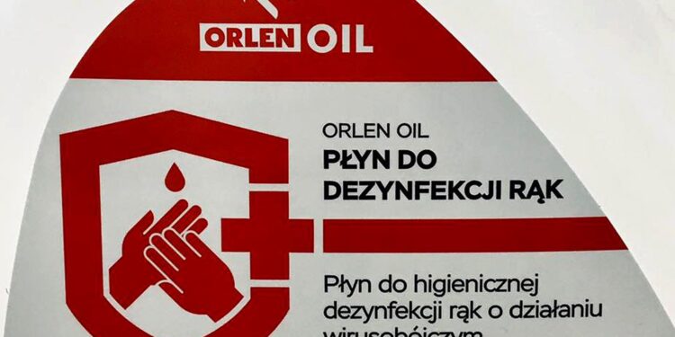 PKN Orlen - płyn do dezynfekcji rąk / PKN Orlen