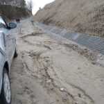 10.03.2020. Ćmielów. Skarpa przy ulicy Opatowskiej / Emilia Sitarska / Radio Kielce