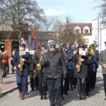 01.03.2020. Włoszczowa. Odsłonięcie tablicy pamiątkowej poświęconej mieszkańcom poległym w walkach o niepodległość oraz pomordowanym i więzionym w okresie stalinowskiego terroru w latach 1945-1956 / Ewa Pociejowska-Gawęda / Radio Kielce