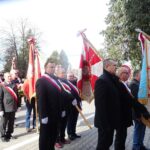 01.03.2020. Włoszczowa. Odsłonięcie tablicy pamiątkowej poświęconej mieszkańcom poległym w walkach o niepodległość oraz pomordowanym i więzionym w okresie stalinowskiego terroru w latach 1945-1956 / Ewa Pociejowska-Gawęda / Radio Kielce