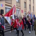 01.03.2020. Włoszczowa. Odsłonięcie tablicy pamiątkowej poświęconej mieszkańcom poległym w walkach o niepodległość oraz pomordowanym i więzionym w okresie stalinowskiego terroru w latach 1945-1956 / Ewa Pociejowska-Gawęda / Radio Kielce