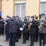 01.03.2020. Włoszczowa. Odsłonięcie tablicy pamiątkowej poświęconej mieszkańcom poległym w walkach o niepodległość oraz pomordowanym i więzionym w okresie stalinowskiego terroru w latach 1945-1956 / Ewa Pociejowska-Gawęda / Radio Kielce