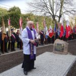 01.03.2020. Włoszczowa. Odsłonięcie tablicy pamiątkowej poświęconej mieszkańcom poległym w walkach o niepodległość oraz pomordowanym i więzionym w okresie stalinowskiego terroru w latach 1945-1956 / Ewa Pociejowska-Gawęda / Radio Kielce