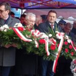 01.03.2020. Włoszczowa. Odsłonięcie tablicy pamiątkowej poświęconej mieszkańcom poległym w walkach o niepodległość oraz pomordowanym i więzionym w okresie stalinowskiego terroru w latach 1945-1956 / Ewa Pociejowska-Gawęda / Radio Kielce