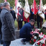 01.03.2020. Włoszczowa. Odsłonięcie tablicy pamiątkowej poświęconej mieszkańcom poległym w walkach o niepodległość oraz pomordowanym i więzionym w okresie stalinowskiego terroru w latach 1945-1956 / Ewa Pociejowska-Gawęda / Radio Kielce