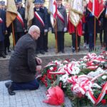 01.03.2020. Włoszczowa. Odsłonięcie tablicy pamiątkowej poświęconej mieszkańcom poległym w walkach o niepodległość oraz pomordowanym i więzionym w okresie stalinowskiego terroru w latach 1945-1956 / Ewa Pociejowska-Gawęda / Radio Kielce