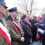 01.03.2020. Włoszczowa. Odsłonięcie tablicy pamiątkowej poświęconej mieszkańcom poległym w walkach o niepodległość oraz pomordowanym i więzionym w okresie stalinowskiego terroru w latach 1945-1956 / Ewa Pociejowska-Gawęda / Radio Kielce