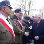 01.03.2020. Włoszczowa. Odsłonięcie tablicy pamiątkowej poświęconej mieszkańcom poległym w walkach o niepodległość oraz pomordowanym i więzionym w okresie stalinowskiego terroru w latach 1945-1956. Na zdjęciu (z prawej): poseł Krzysztof Lipiec, lider świętokrzyskich struktur PiS / Ewa Pociejowska-Gawęda / Radio Kielce