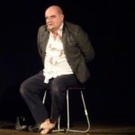 01.03.2020. Dobromierz. Uroczystości z okazji Narodowego Dnia Pamięci Żołnierzy Wyklętych. Monodram "Melduje Tobie Polsko" w wykonaniu Przemysława Tejkowskiego (na zdjęciu) opowiadający o rotmistrzu Witoldzie Pileckim / Ewa Pociejowska-Gawęda / Radio Kielce