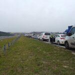 06.03.2020. Podchojny. Pożar ciężarówki na trasie S7 / Ewa Pociejowska-Gawęda / Radio Kielce