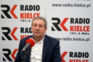 01.03.2020 Kielce. Studio Polityczne Radia Kielce. Eligiusz Mich – PO / Karol Żak / Radio Kielce