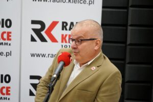 01.03.2020 Kielce. Studio Polityczne Radia Kielce. Jacek Skórski – Nowa Lewica / Karol Żak / Radio Kielce