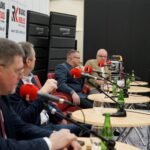 01.03.2020 Kielce. Studio Polityczne Radia Kielce. Na zdjęciu (od lewej): Jarosław Karyś – PiS, Eligiusz Mich – PO, Wojciech Zapała – Konfederacja i Jacek Skórski – Nowa Lewica / Karol Żak / Radio Kielce
