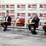 01.03.2020 Kielce. Studio Polityczne Radia Kielce. Na zdjęciu (od lewej): Jarosław Karyś – PiS, Eligiusz Mich – PO, Wojciech Zapała – Konfederacja i Jacek Skórski – Nowa Lewica / Karol Żak / Radio Kielce