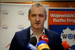 02.03.2020. Kielce. Inauguracja konkursu filmowego „Kultura na drodze”. Na zdjęciu: Dariusz Kozak - dyrektor PGE Energia Ciepła Oddział Elektrociepłownia w Kielcach / Piotr Kwaśniewski / Radio Kielce