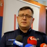 02.03.2020. Kielce. Inauguracja konkursu filmowego „Kultura na drodze”. Na zdjęciu: nadkom. Tomasz Janik - naczelnik Wydziału Ruchu Drogowego Komendy Wojewódzkiej Policji w Kielcach / Piotr Kwaśniewski / Radio Kielce