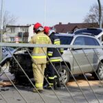 26.03.2020. Kielce. Kolizja na skrzyżowaniu ulic Warszawskiej i Orkana / Piotr Kwaśniewski / Radio Kielce
