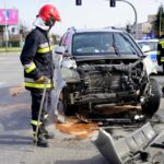 26.03.2020. Kielce. Kolizja na skrzyżowaniu ulic Warszawskiej i Orkana / Piotr Kwaśniewski / Radio Kielce