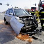 26.03.2020. Kielce. Kolizja na skrzyżowaniu ulic Warszawskiej i Orkana / Piotr Kwaśniewski / Radio Kielce