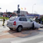 26.03.2020. Kielce. Kolizja na skrzyżowaniu ulic Warszawskiej i Orkana / Piotr Kwaśniewski / Radio Kielce