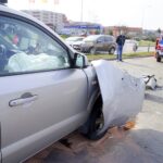 26.03.2020. Kielce. Kolizja na skrzyżowaniu ulic Warszawskiej i Orkana / Piotr Kwaśniewski / Radio Kielce