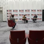 29.03.2020. Studio Polityczne Radia Kielce. Na zdjęciu (od lewej): Krzysztof Lipiec - poseł, prezes świętokrzyskich struktur Prawa i Sprawiedliwości; Grzegorz Gałuszka, radny sejmiku województwa świętokrzyskiego, Polskie Stronnictwo Ludowe; Marzena Okła-Drewnowicz - poseł Platforma Obywatelska; Wojciech Zapała - Konfederacja Ruch Narodowy; Małgorzata Marenin - Nowa Lewica / Robert Felczak / Radio Kielce