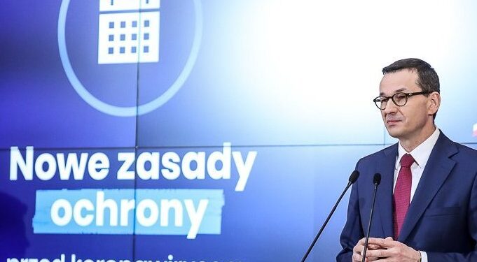24.03.2020. Warszawa. Na zdjęciu: premier Mateusz Morawiecki / Kancelaria Premiera/Twitter