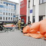 04.03.2020. Kielce. Mobilna izba przyjęć przy szpitalu na Czarnowie / Jarosław Kubalski / Radio Kielce