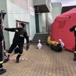 13.03.2020 Sandomierz. Namiot pneumatyczny przy szpitalu / Grażyna Szlęzak-Wójcik / Radio Kielce