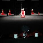 Kielce. Spektakl Teatru TeTaTeT „Bóg jest kobietą o jednej piersi”. Anna Iwasiuta-Dudek / Jarosław Kubalski / Radio Kielce