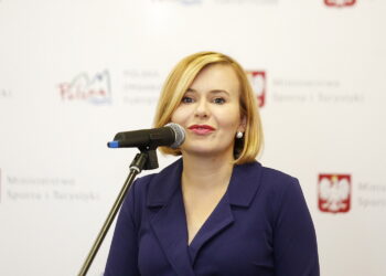 03.10.2019 Kielce. Wiceminister sportu i turystyki Anna Krupka podczas konferencji prasowej / Jarosław Kubalski / Radio Kielce