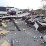 22.03.2020. Miłków. Zniszczenia po wybuchu / Emilia Sitarska / Radio Kielce