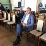 18.03.2020. Sandomierz. Sesja rady miasta. Na zdjęciu (na pierwszym planie): Marcin Piwnik - starosta sandomierski, gość sesji Rady Miasta / Grażyna-Szlęzak-Wójcik / Radio Kielce