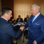 02.03.2020. Bałtów. Bałtów. Pierwsza sesja rady gminy po przedterminowych wyborach do Rady Gminy w Bałtowie. Na zdjęciu (od lewej): Hubert Żądło - wójt gminy Bałtów i Zdzisław Mierzejewski - radny / Emilia Sitarska / Radio Kielce