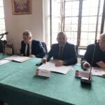 18.03.2020. Sandomierz. Sesja rady miasta. Na zdjęciu (od lewej): Jacek Dybus, Andrzej Bolewski, Robert Kurosz, Andrzej Majewski - radni miasta / Grażyna-Szlęzak-Wójcik / Radio Kielce