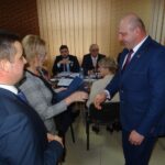 02.03.2020. Bałtów. Bałtów. Pierwsza sesja rady gminy po przedterminowych wyborach do Rady Gminy w Bałtowie. Na zdjęciu (od lewej): Hubert Żądło - wójt gminy Bałtów i Grzegorz Nowak - radny / Emilia Sitarska / Radio Kielce