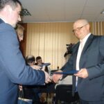 02.03.2020. Bałtów. Bałtów. Pierwsza sesja rady gminy po przedterminowych wyborach do Rady Gminy w Bałtowie. Na zdjęciu (od lewej): Hubert Żądło - wójt gminy Bałtów i Ireneusz Grabski - radny / Emilia Sitarska / Radio Kielce