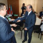 02.03.2020. Bałtów. Bałtów. Pierwsza sesja rady gminy po przedterminowych wyborach do Rady Gminy w Bałtowie. Na zdjęciu (od lewej): Hubert Żądło - wójt gminy Bałtów i Henryk Cichocki - przewodniczący Rady Gminy w Bałtowie / Emilia Sitarska / Radio Kielce