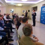 01.03.2020. Ostrowiec Św. Krzysztof Bosak podczas spotkania z mediami i mieszkańcami / Emilia Sitarska / Radio Kielce