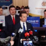 01.03.2020. Ostrowiec Św. Krzysztof Bosak podczas spotkania z mediami i mieszkańcami / Emilia Sitarska / Radio Kielce