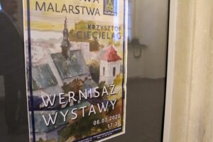 08.03.2020. Pińczów. Wystawa malarstwa Krzysztofa Ciecieląga / Marta Gajda / Radio Kielce